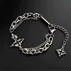 Y2K Cross Bracelet / Unisex Fashion / New Age